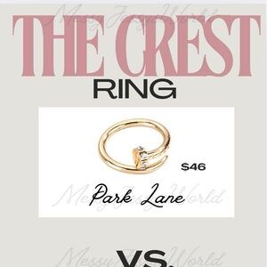 Park Lane BNIB *Retired* Crest Gold Ring